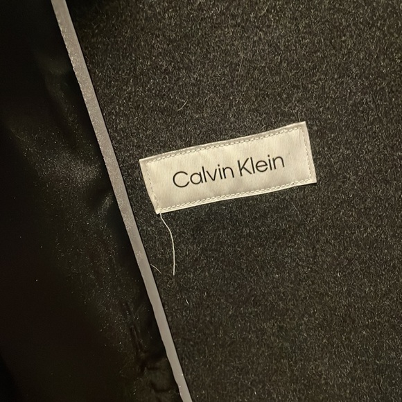 Calvin Klein womens charcoal, gray peacoat - Picture 8 of 9